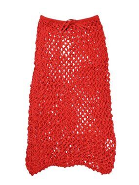 HAIGHT Moana Knit Skirt in Red